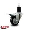 Service Caster 3'' Black Poly Swivel 1-3/4'' Expanding Stem Caster Total Lock Brake SCC-EXTTL20S314-PPUB-BLK-134 - alternate 3